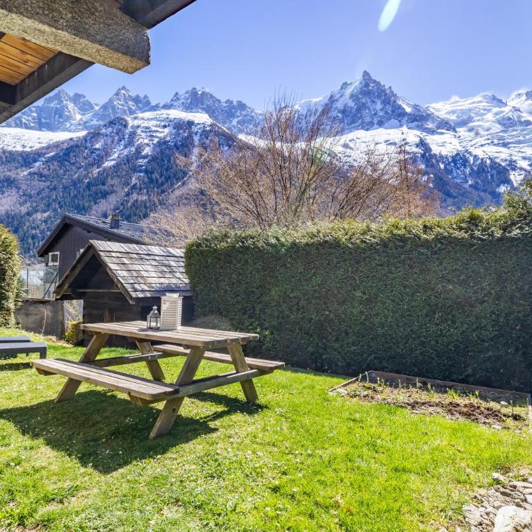 Spacieux 6pax 3ch Vue MtBlanc Central Parking - Three-Bedroom Apartment with Mountain View - 1