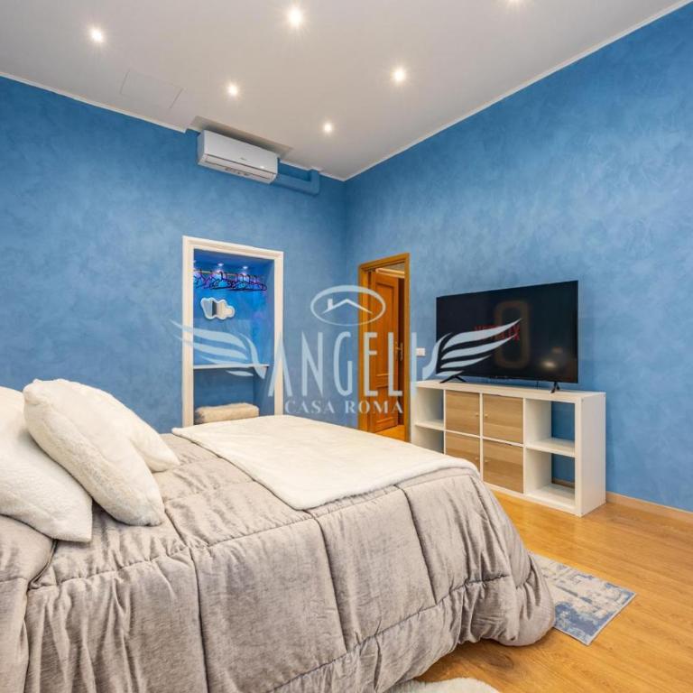 BlueHouse Roma, ampia casa per gruppi e famiglie - Appartamento con 2 Camere da Letto e Vista Città - 9