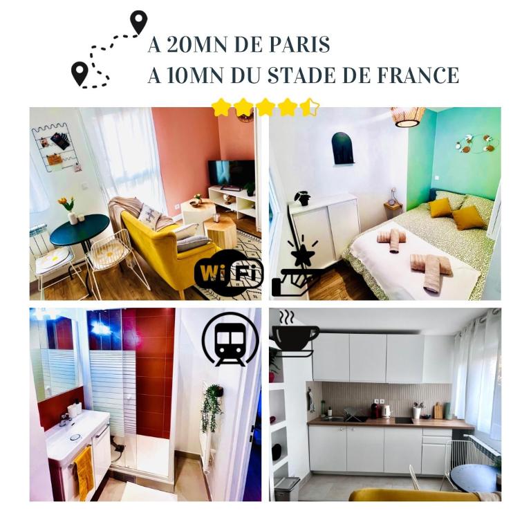 Beautiful apartment near Stade de France and Paris - One-Bedroom Apartment - 2