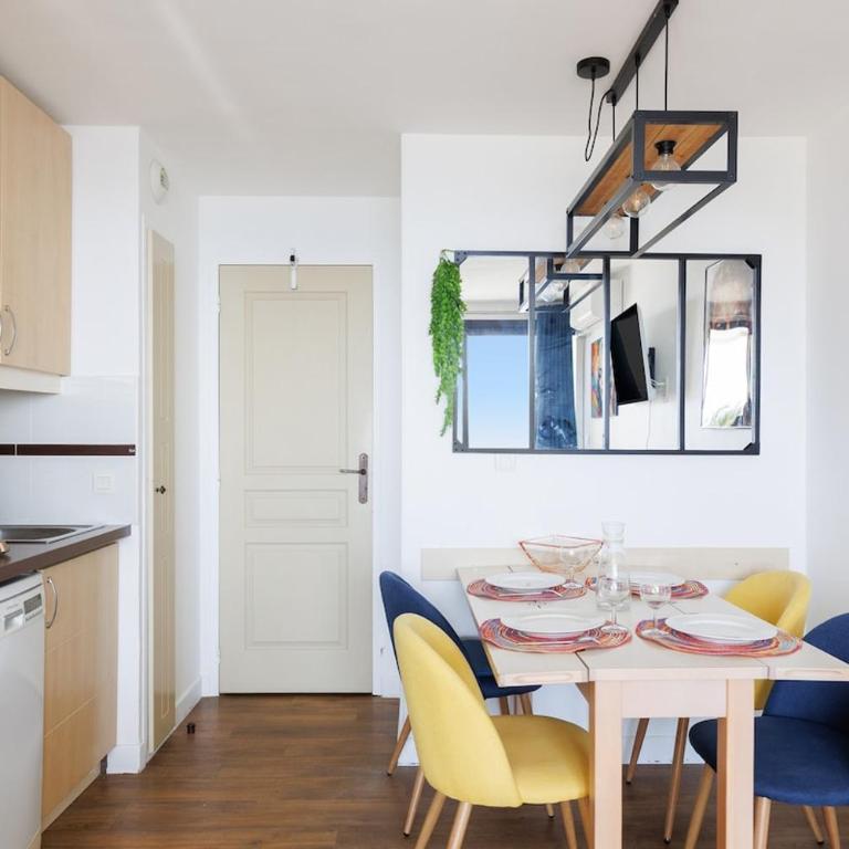 Résidence piscine vue mer parking 4 personnes - Apartment mit 1 Schlafzimmer, Meerblick und Terrasse - 7