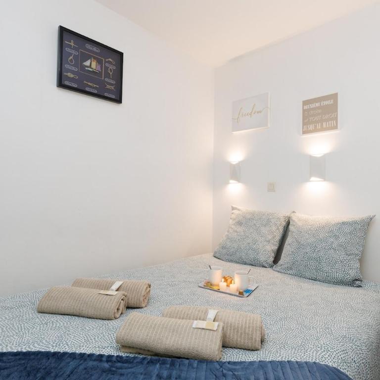 Résidence piscine vue mer parking 4 personnes - Apartment mit 1 Schlafzimmer, Meerblick und Terrasse - 9