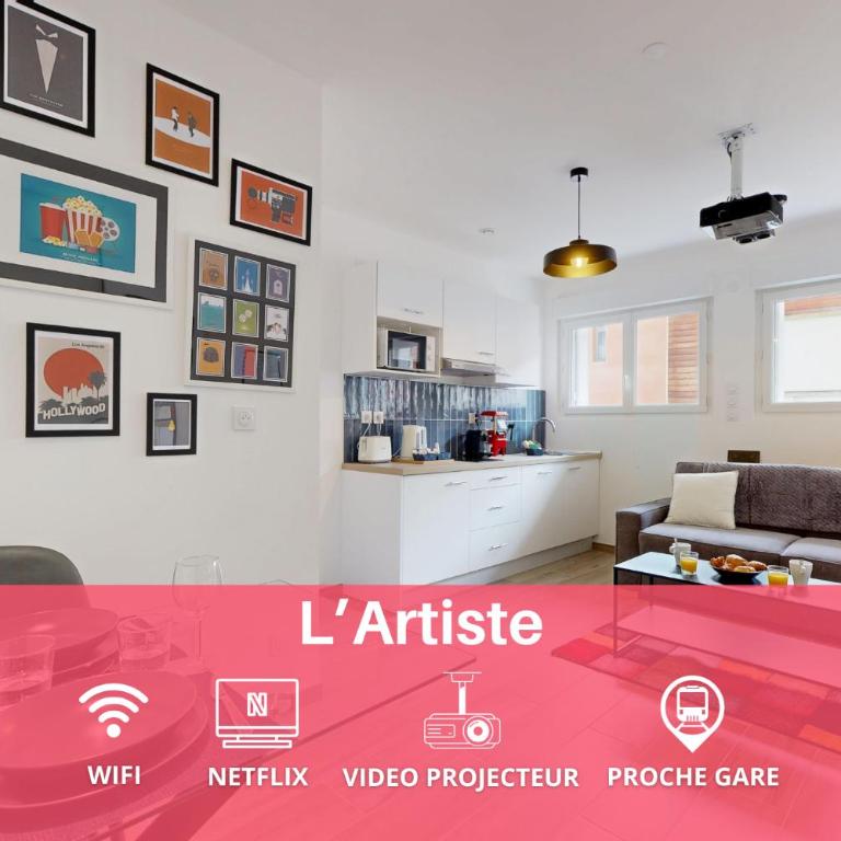 expat renting - L'Artiste - Netflix - Proche gare - Apartamento Estudio - 1
