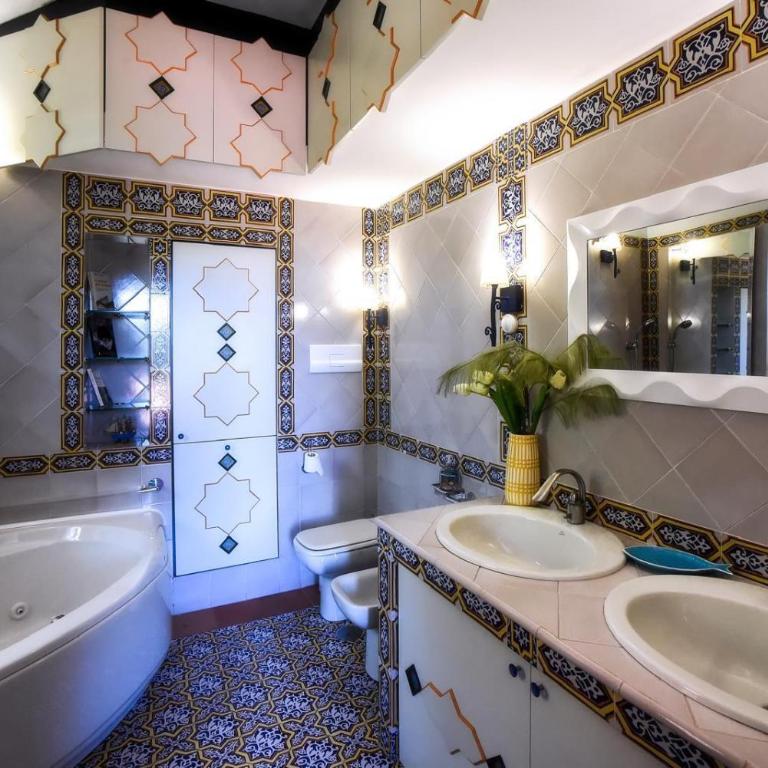 Villa Margherita Amalfi Coast - Camera Deluxe Doppia con Letti Singoli con Vista Mare - 22