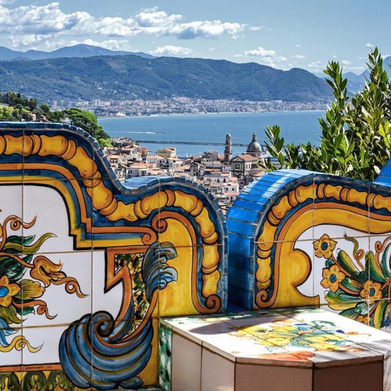Villa Margherita Amalfi Coast - Camera Deluxe Doppia con Letti Singoli con Vista Mare - 5
