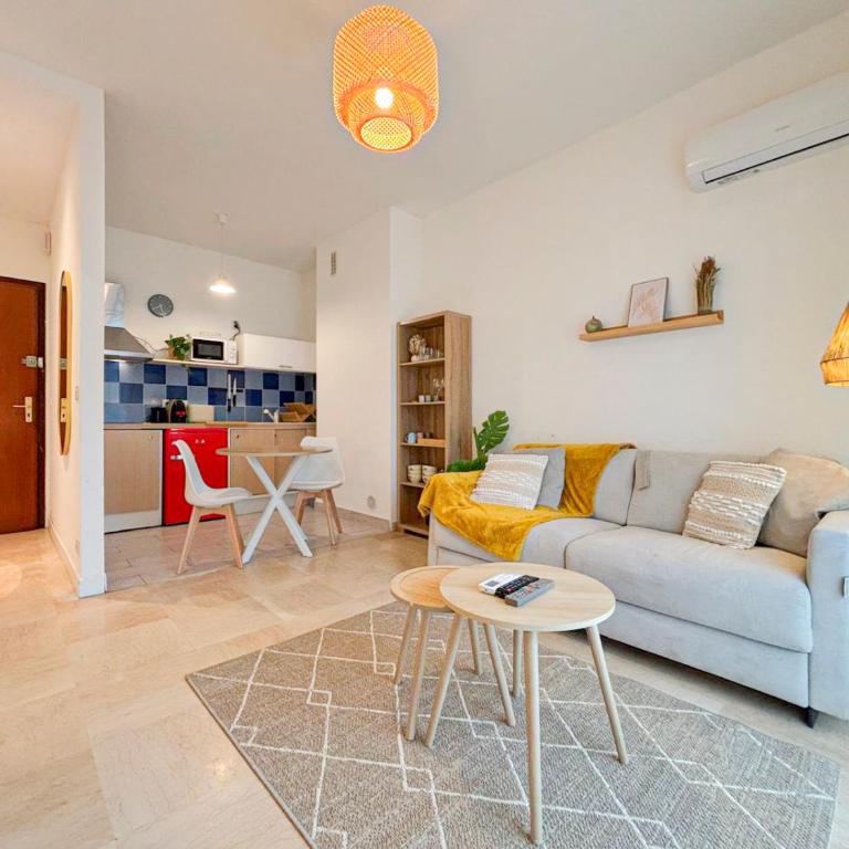 Plage, Promenade & confort - Wifi, AC, 4 pers - Appartement 1 Chambre - 6