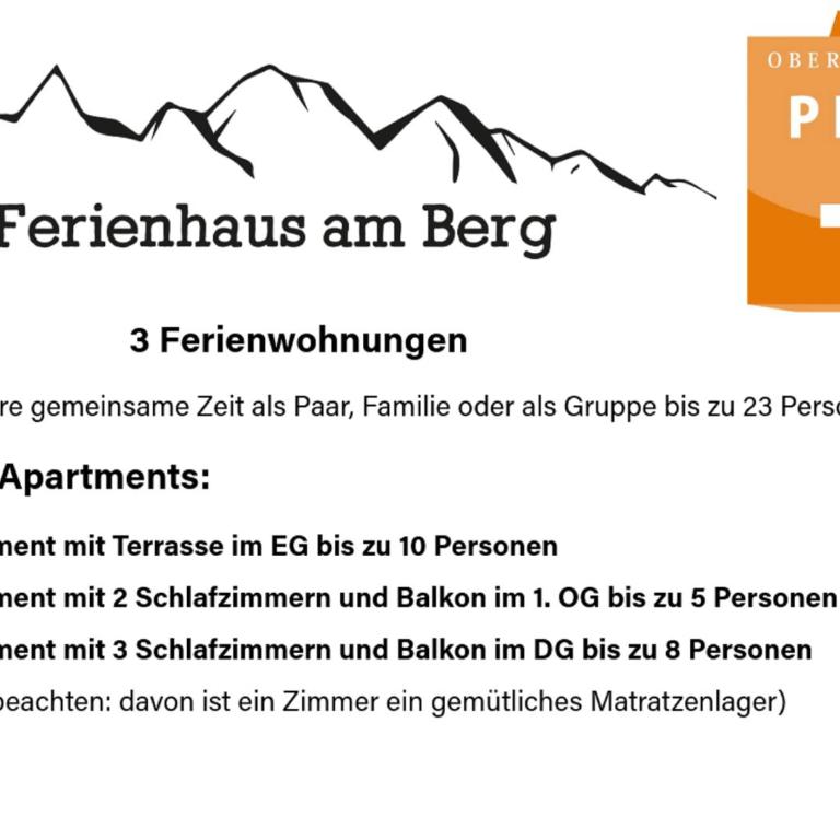 Ferienhaus am Berg - Apartment mit Terrasse - 2