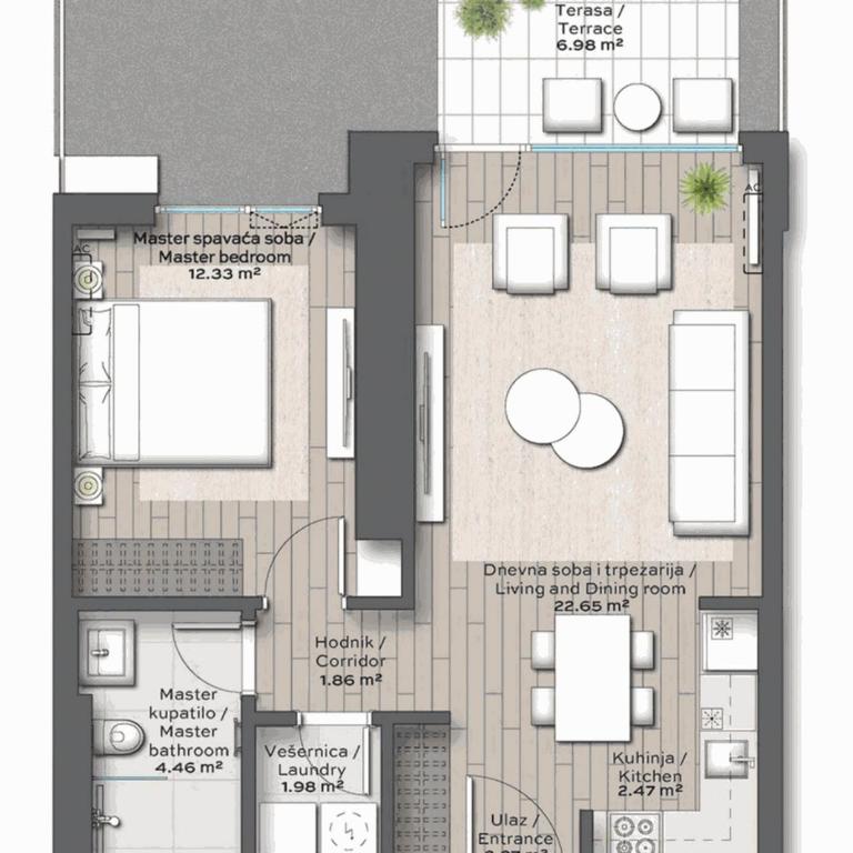 ALPHA LUX - Galerija mall view - Beograd na vodi - Deluks Apartman s 1 Spavaćom Sobom - 74