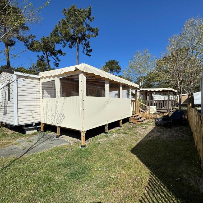 Un toit sur le bassin Claouey - Mobile Home - 3