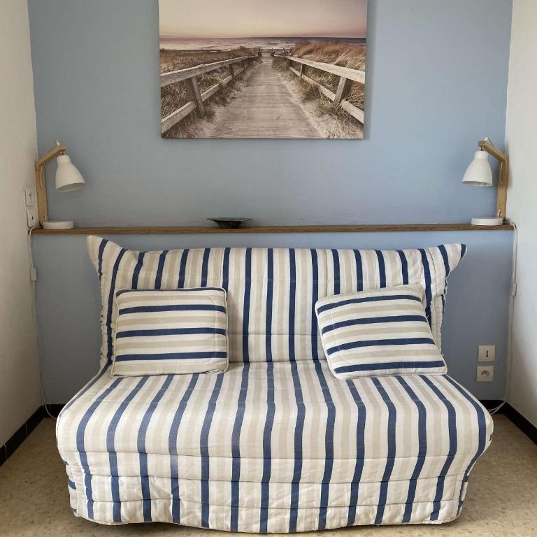 Appartement T1 climatisé avec cuisine équipée, TV, lave-linge, proche centre Balaruc-les-Bains - FR-1-553-258 - Apartment - 7