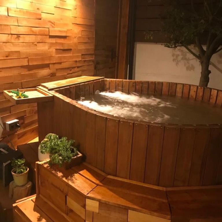 Cabaña en Tunquén con parrilla, fogón, piscina y bosque - Casa con 1 dormitorio - 10