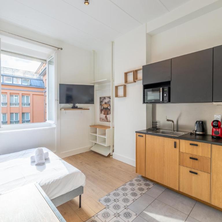 Escapade de Lyon, Relax & Balnéo Métro Charpennes - Apartment mit 1 Schlafzimmer - 7