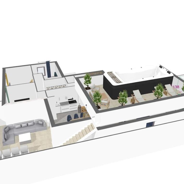 Skyline Rooftop Swim Spa - Luxuriöse Ferienwohnung mit 4 Schlafzimmern - 53