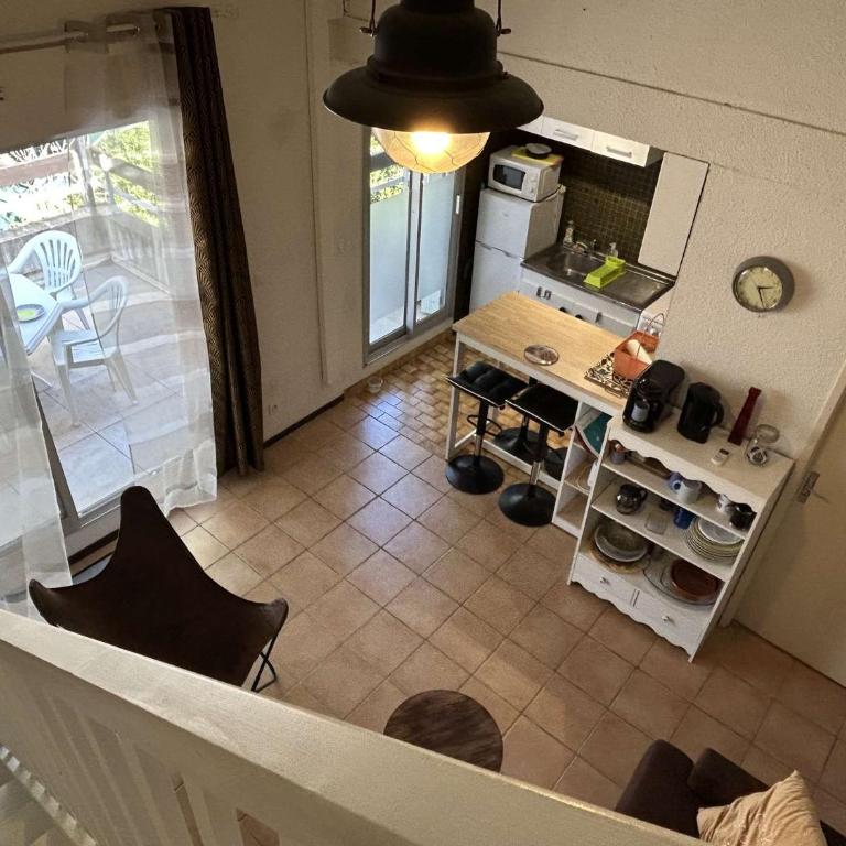 Appt T2 Mezzanine 4 couchages BANYULS SUR MER BN050-A05 - Appartement 1 Chambre avec Terrasse - 8