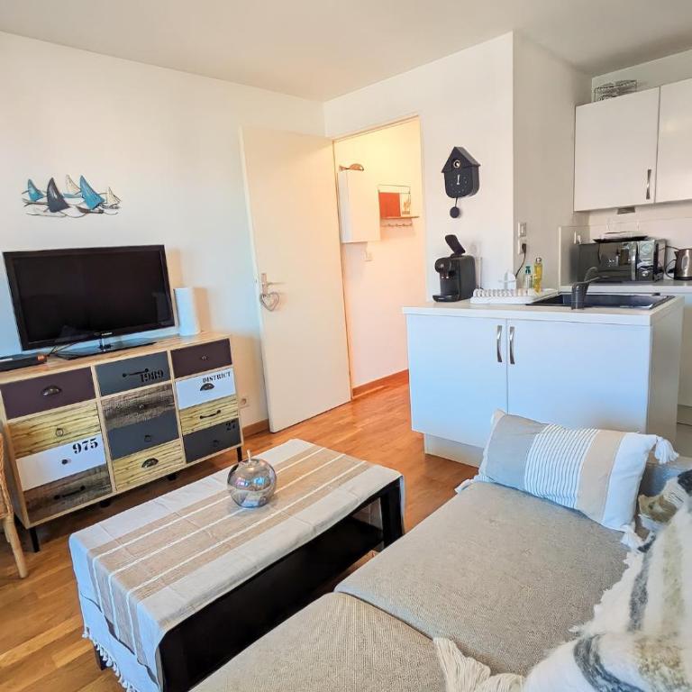 E comme Eden, 2 pièces vue mer loggia et parking - Appartamento con 1 Camera da Letto - 3