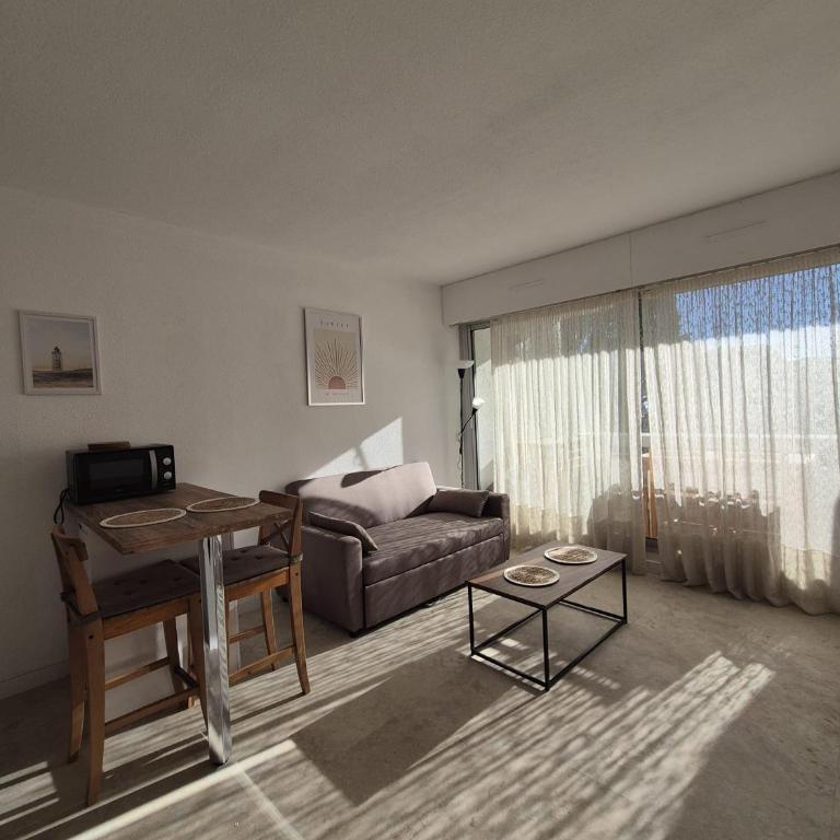 Charmant studio Climatisé avec Terrasse, Piscine et Parking dans le beau quartier du PONANT - Studio - 8