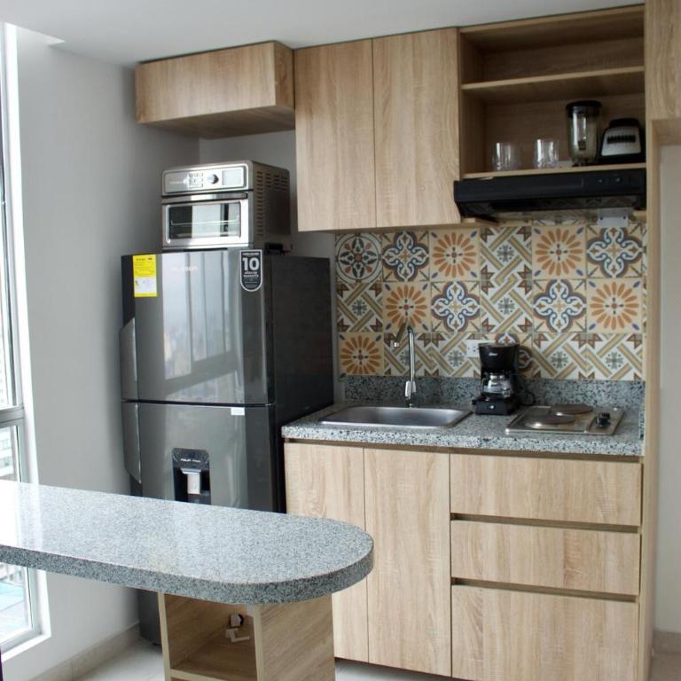 Moderno Apto en Centro Internacional, con Internet de alta velocidad y terraza - One-Bedroom Apartment - 6