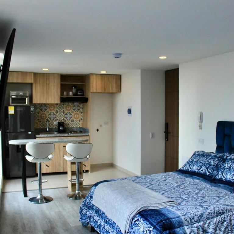 Moderno Apto en Centro Internacional, con Internet de alta velocidad y terraza - One-Bedroom Apartment - 2