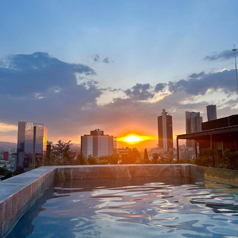 Roma Norte, pool, gym, rooftop, coworking, balcony & parking - One-Bedroom Apartment - 8