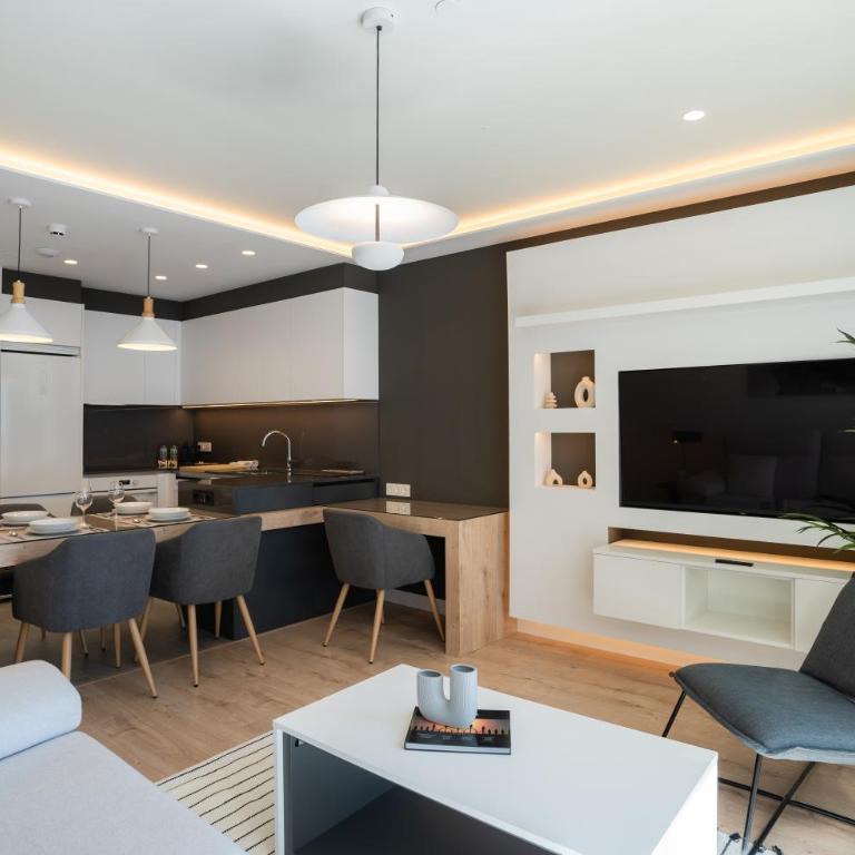 Sky View Design and relax top view with free parking - Apartamento de 1 dormitorio - 14