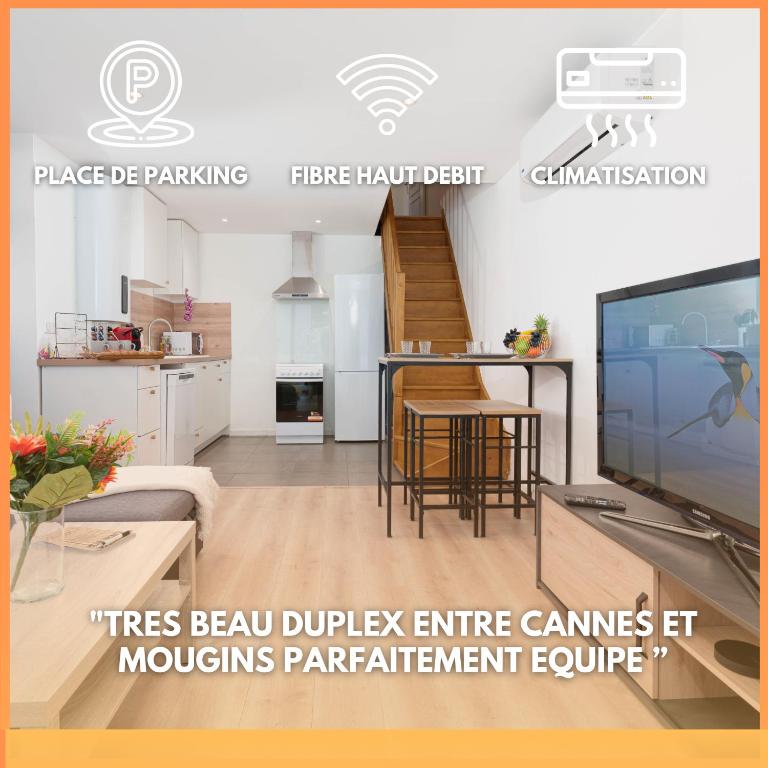 Le Val By ApiRent #Duplex #Parking #AirConditioning - Appartement 2 Chambres - 1