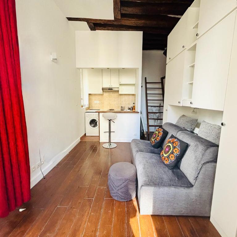 Spacious loft in the Marais - One-Bedroom Apartment - 1