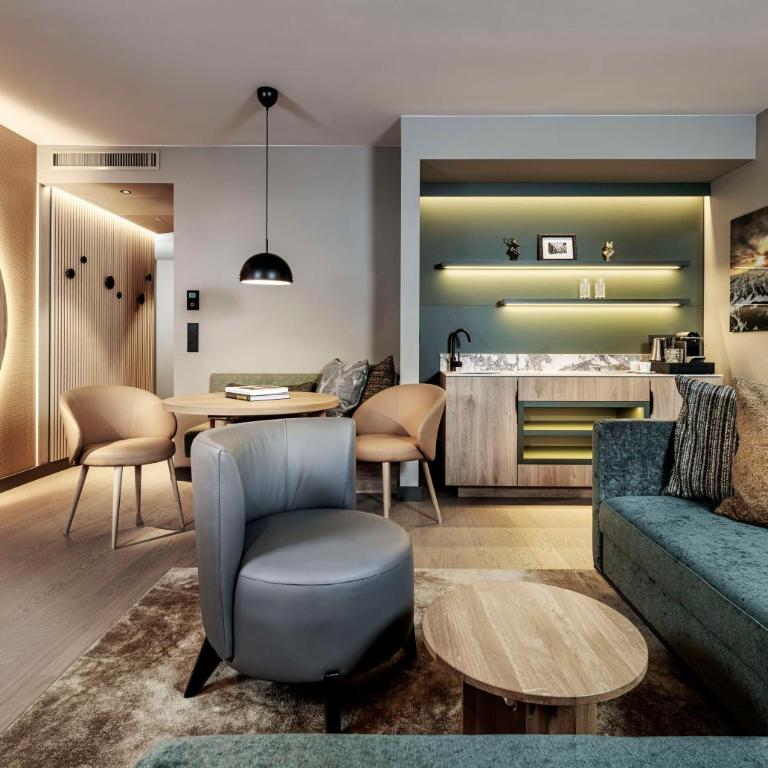 Grand Tirolia Kitzbühel - Member of Hommage Luxury Hotels Collection - Suite mit 1 Schlafzimmer mit Kingsize-Bett und Alpenblick - 9