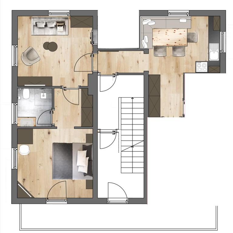 Viktors Apartments - Apartment mit 1 Schlafzimmer - 3
