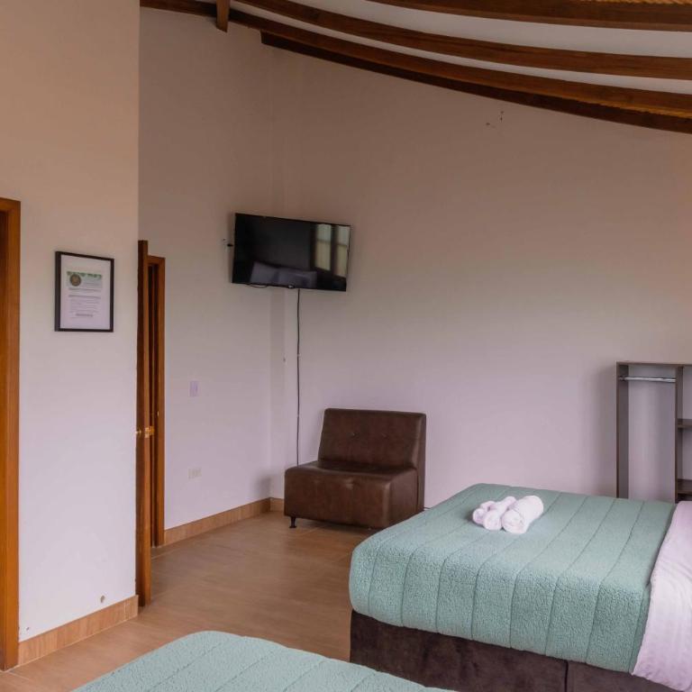 Artemisa Hotel Villa de Leyva - Habitación Doble Estándar con 2 camas dobles - 15