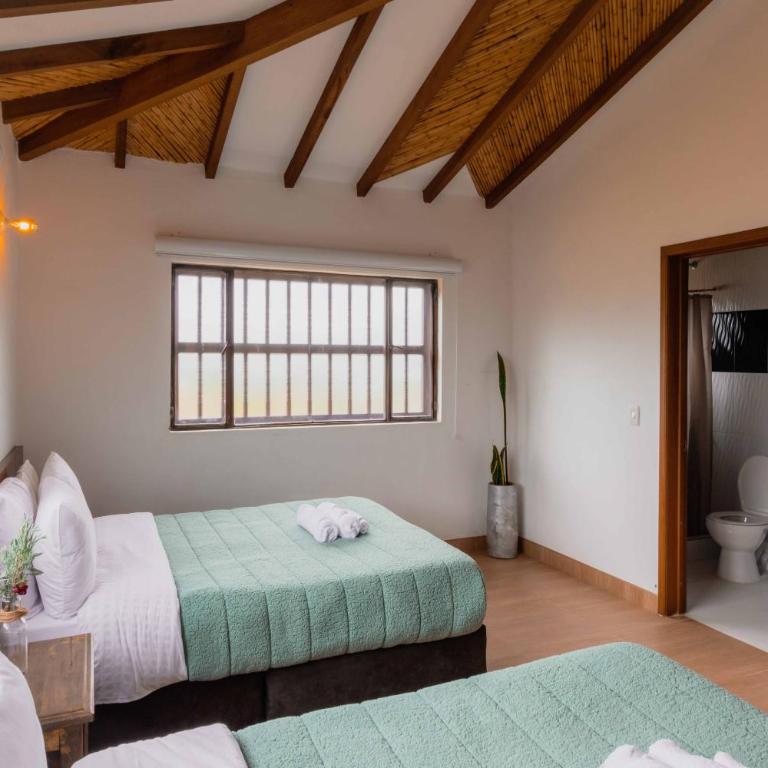 Artemisa Hotel Villa de Leyva - Habitación Doble Estándar con 2 camas dobles - 14