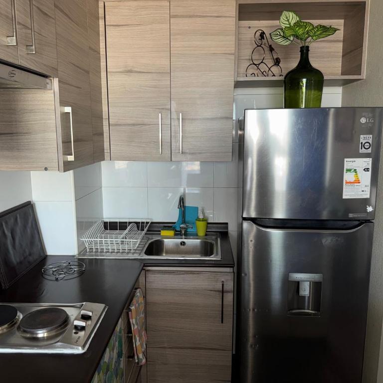 Departamento con vista a Santiago frente al metro - Apartamento de 1 dormitorio - 10