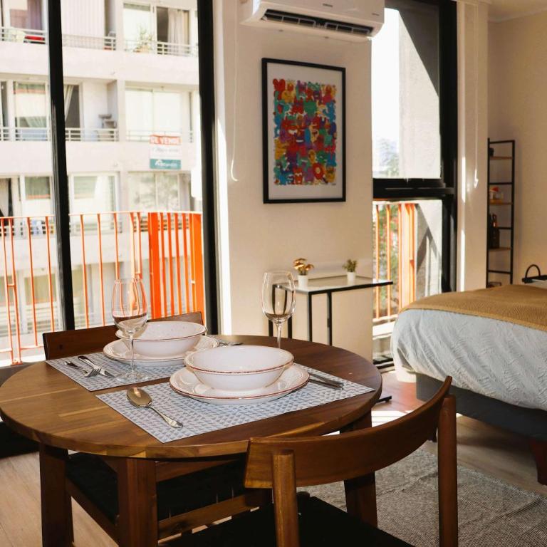 HOM I Estudio nuevo AireAcondicionado en Argomedo AP417 - Apartamento - 2