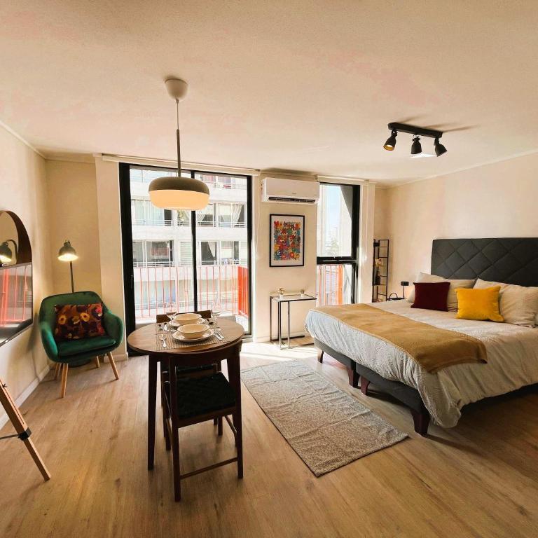 HOM I Estudio nuevo AireAcondicionado en Argomedo AP417 - Apartamento - 1