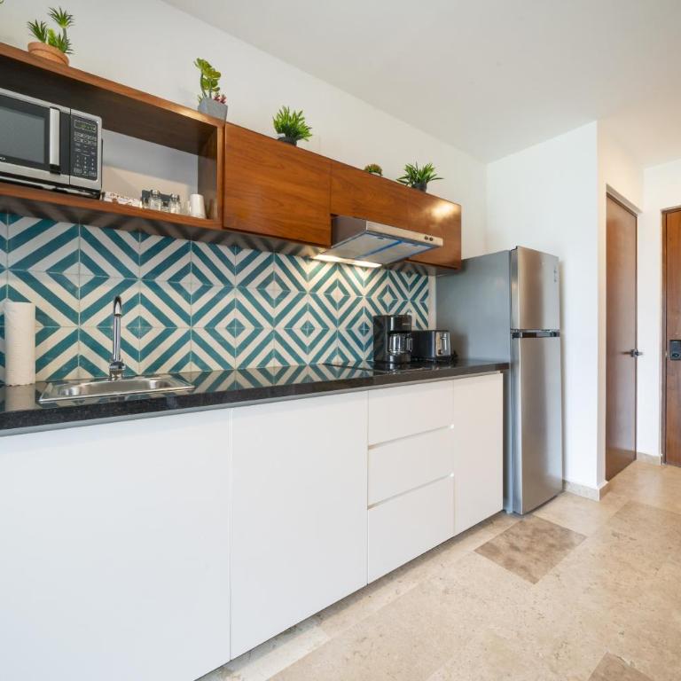 Comfortable Studio with Pool in a Central Area - Playa del Carmen - Huaya 501 - Apartamento de 1 dormitorio - 6