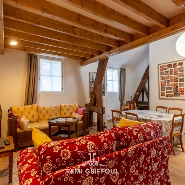 Le Séjour Honfleurais 3 Duplex with Local Charm City Center 4 Guests - Appartement - 2
