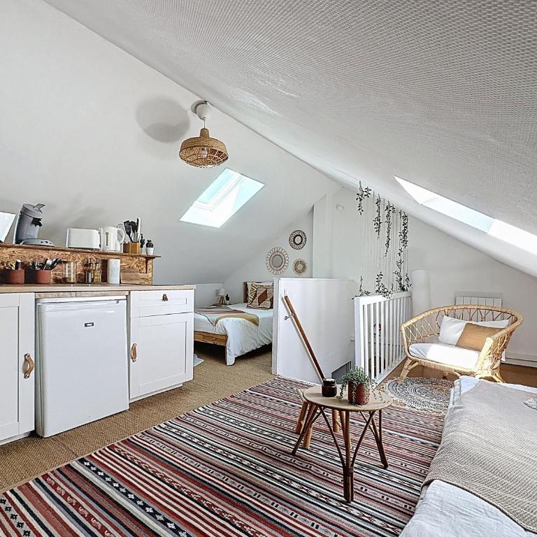 Le cosy marnais, centre ville, vue cathédrale - Apartment mit 1 Schlafzimmer - 6