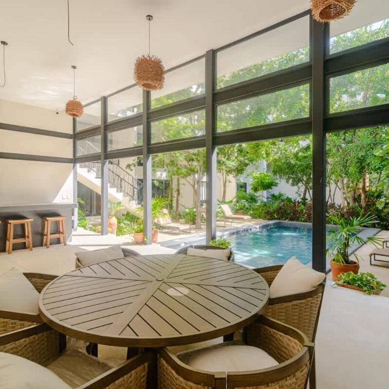 Near beach Ximbal Tulum 6 guest Pool Gym Wi-Fi - Apartment - 23