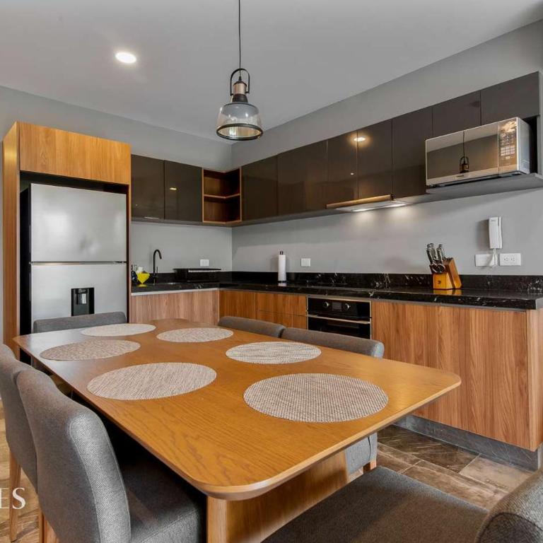 Stylish Pool View • 1BR w/Balcony • Sauna + Gym - Apartment - 20