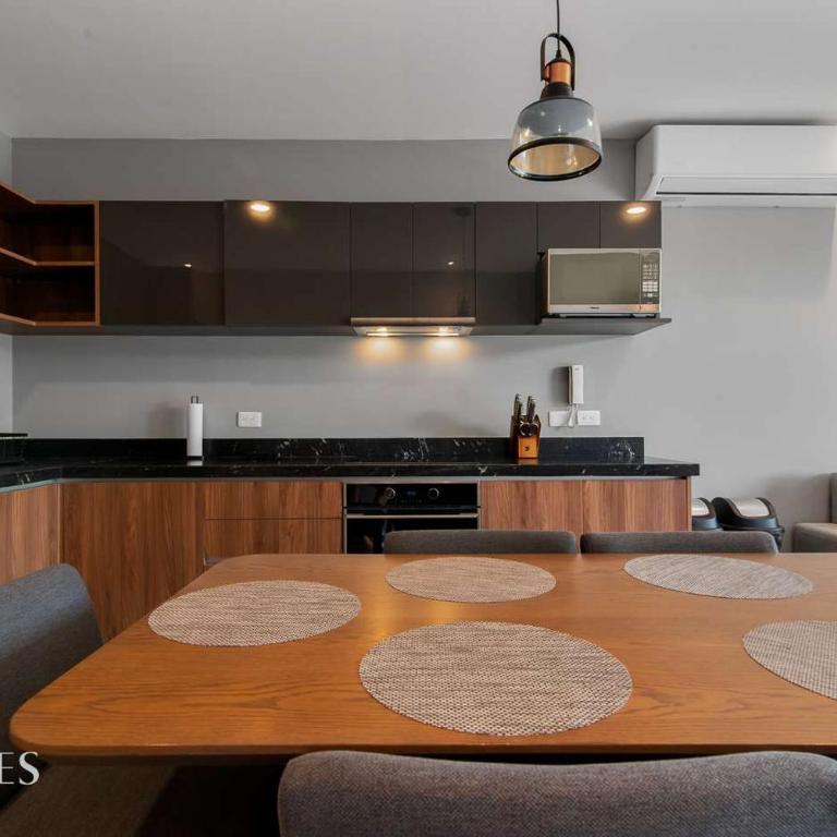 Stylish Pool View • 1BR w/Balcony • Sauna + Gym - Apartment - 21