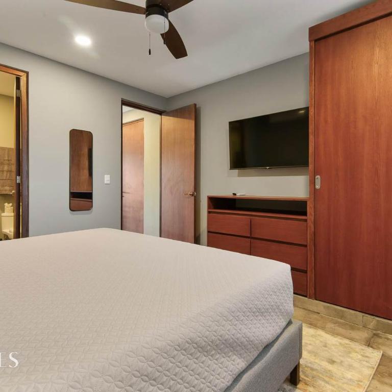 Stylish Pool View • 1BR w/Balcony • Sauna + Gym - Apartment - 22