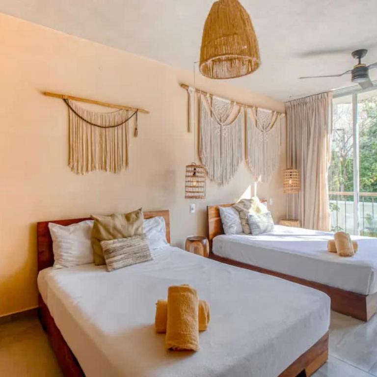 Tulum Center family double suite four guest with free parking pool AC kitchenette near Beach - Apartment - 1