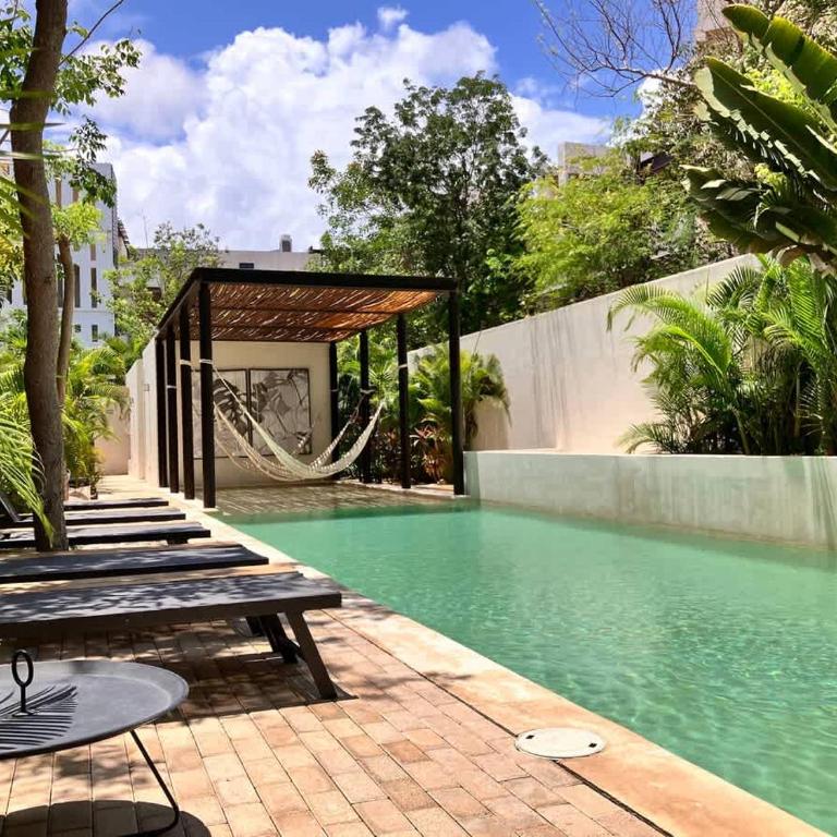 Tulum Center family double suite four guest with free parking pool AC kitchenette near Beach - Apartment - 3