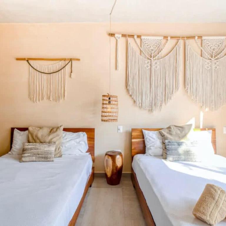 Tulum Center family double suite four guest with free parking pool AC kitchenette near Beach - Apartment - 15