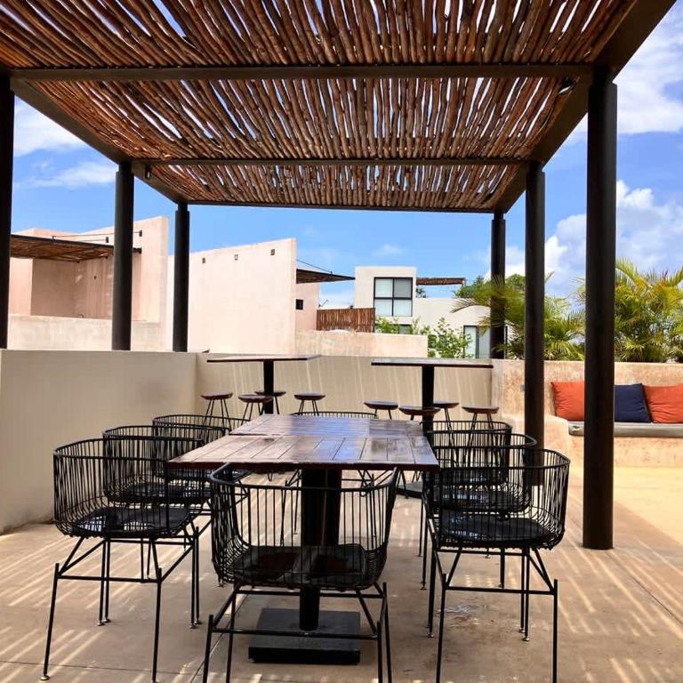 Tulum Center family double suite four guest with free parking pool AC kitchenette near Beach - Apartment - 20