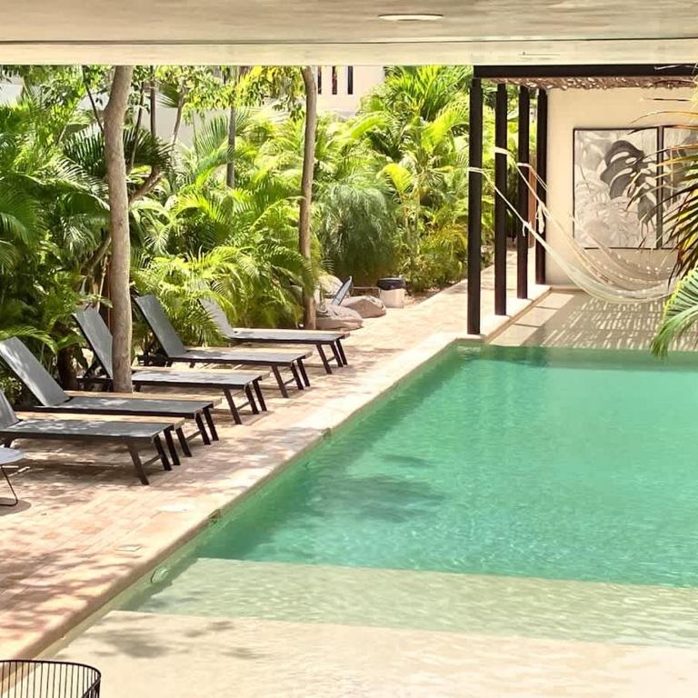 Tulum Center family double suite four guest with free parking pool AC kitchenette near Beach - Apartment - 25