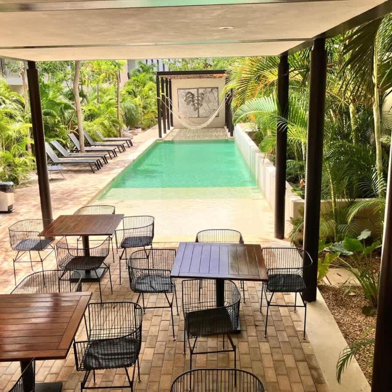 Tulum Center family double suite four guest with free parking pool AC kitchenette near Beach - Apartment - 27