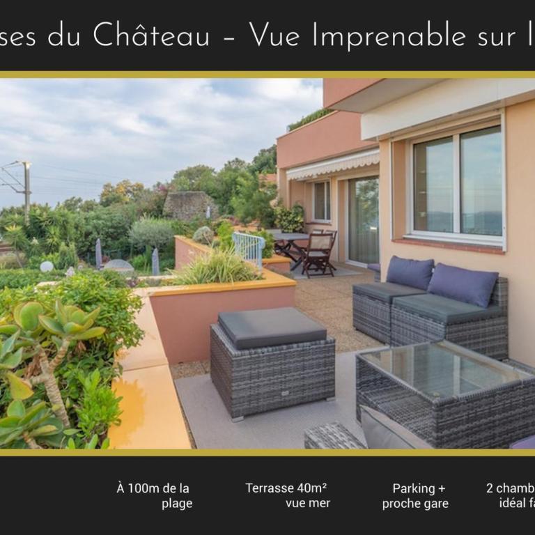 Sea View Apartment with Large Terrace & 2 Bathrooms Mandelieu - Apartment - 1