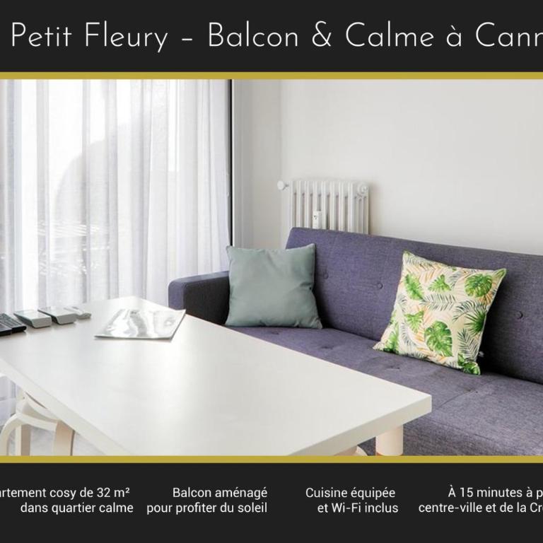 Le Petit Fleury – Balcony, Calm in Cannes - Appartement - 1