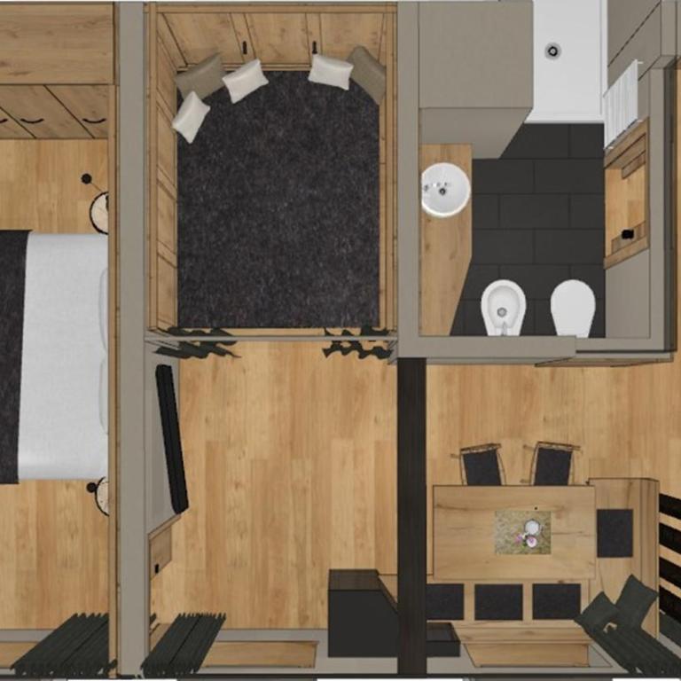 Obersanterhof - Apartment mit 1 Schlafzimmer und Balkon - 3
