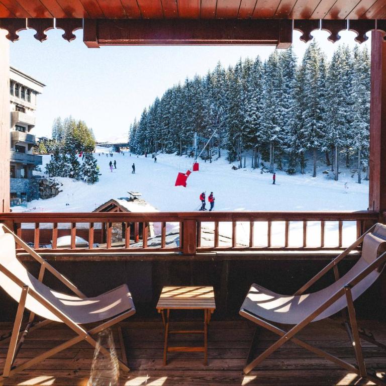 Hotel Le Carlina Courchevel 1850 - Chambre Double Prestige - Vue sur Piste de Ski - 6