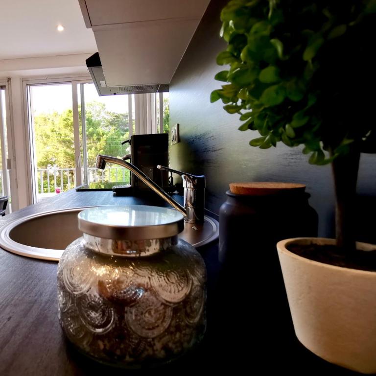 L'Azur - 50 m de la Plage, Wi-Fi, Moderne, Central - Studio mit Schlafsofa - 8